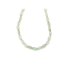 Jáde fazettált ovál 5x8mm medál