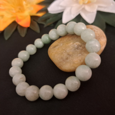  Jáde karkötő a szerencse köve 1 cm-es /767/ karkötő