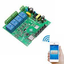 Jago Wifis kapcsoló elektronika Smart 4-es okoskapcsoló panel távirányító