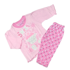 JAM Jam Hosszú Ujjú Pamut Pizsama 3-6 hónapos korig - Rózsaszín Muffin - Kiárusítás