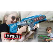 Jamara 410084 Impulzus lézerfegyver puskaszett kék/zöld katonásdi