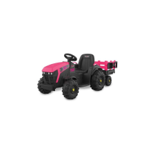 Jamara Ride-on Traktor Super Load mit Anhänger 12V pink (460897) elektromos járgány