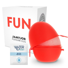  JAMYJOB - Diszkrét tojásmaszturbátor, piros kiadás maszturbátor