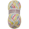 Jan Rejda Baby soft multicolor 100 g - 606 fehér, sárga, türkiz, rózsaszín