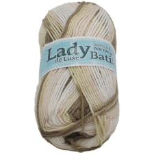 Jan Rejda Lady de Luxe BATIK 100 g - 614 fehér, bézs (6795) rövidáru