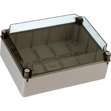 Jangar Kötődoboz 380X300X130 IP65 ÁTLÁTSZÓTETŐVEL, SIMA OLDALFALLAL villanyszerelés