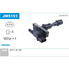 JANMOR Gyújtótekercs JANMOR JM5151 gyújtógyertya
