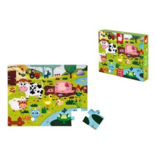 Janod 02772 Tapintós puzzle - "farm állatok" - 20 darabos puzzle, kirakós