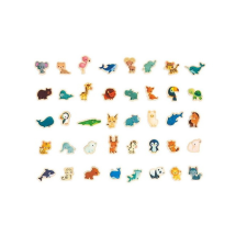 JANOD Little Animals - 40 darabos mágneses puzzle puzzle, kirakós