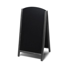 Jansen Display A alakú kihúzható krétás reklámtábla, fekete, 68 x 120 cm% reklámtábla