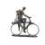 JanZashop Dekorációs Figura Biciklis Pár