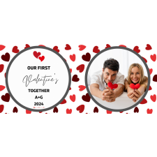 JanZashop Egyedi Valentin Napi "Az első közös Valentinünk" Bögre bögrék, csészék