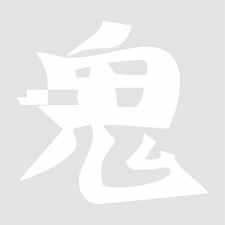  Japán írásjel &quot;démon&quot; 25cm x 25cm fehér autó dekoráció