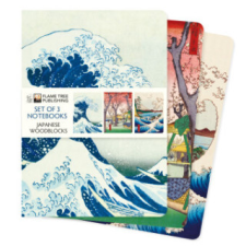 Japanese Woodblocks Set of 3 Standard Notebooks naptár, kalendárium