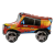 Jármű Jeep 3D fólia lufi 89 cm