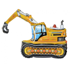 Jármű Markológép Excavator 3D fólia lufi 89 cm party kellék