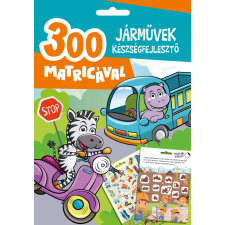 Járművek készségfejlesztő - 300 matricával gyermek- és ifjúsági könyv