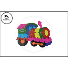  Járműves kirakó - Vonat fajáték