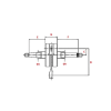 JASIL Crankshaft Top Racing Standard 2T 50 ccm MBK AV 51 főtengely eredeti JASIL Motor alkatrészek Főtengelyek és főtengely csapágyak Főtengelyek