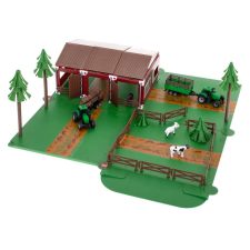 Játék farm pajtával, állatokkal, járművekkel (Sérült csomagolás) készségfejlesztő