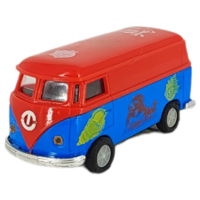  Játék furgon nyitható ajtóval - piros/kék autópálya és játékautó