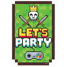 Játék Game On party meghívó 6 db-os party kellék