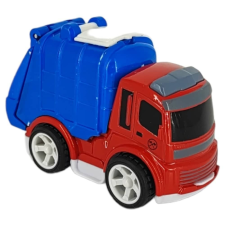  Játék ledkerekes kukásauót 11x5,5 cm - piros autópálya és játékautó