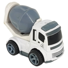  Játék lendkerekes teherautó 11x5,5 cm - fehér mixer autópálya és játékautó