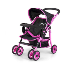 Játék sport babakocsi babáknak Milly Mally Kate Prestige Black játék babakocsi