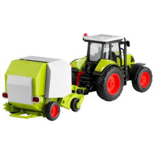 Játék traktor bálázógéppel autópálya és játékautó
