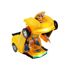 Játékos Robottá alakuló játék sportkocsi autópálya és játékautó