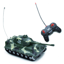 Játékos Távirányítós tank fénnyel, hanggal - zöld autópálya és játékautó