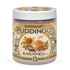 Javallat PuddinGo! Karamell ízű étrend-kiegészítő pudingpor 360g vitamin és táplálékkiegészítő