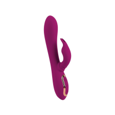 Javida - 3in1 gyöngyös-forgó vibrátor (lila) vibrátorok