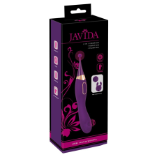 Javida Javida - 2in1 akkus csiklóizgató és vibrátor (lila) vibrátorok