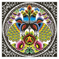 Javoli Állatos Folk Peacocks szalvéta 20 db-os 33x33 cm party kellék