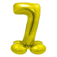 Javoli Arany 7-es Gold szám fólia lufi talppal 72 cm party kellék