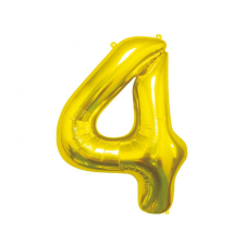 Javoli Arany Gold 4-es szám fólia lufi 85 cm party kellék
