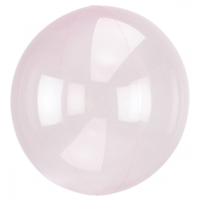 Javoli Áttetsző Crystal Gömb Light Pink Fólia lufi 45 cm party kellék