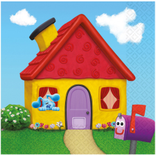 Javoli Azúrkék nyomok Fun szalvéta 16 db-os 33x33 cm party kellék