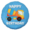 Javoli Betonkeverő Happy Birthday Concrete Mixer fólia lufi 36 cm