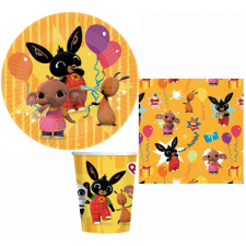 Javoli Bing Yellow party szett 32 db-os 23 cm-es tányérral party kellék