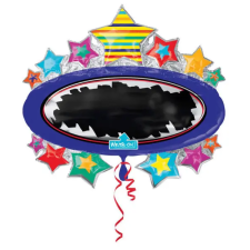 Javoli Black Board Star fólia lufi 78 cm party kellék