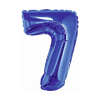 Javoli Blue, Kék 7-es mini szám fólia lufi 35 cm