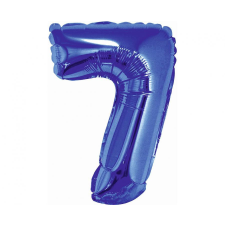 Javoli Blue, Kék 7-es mini szám fólia lufi 35 cm party kellék