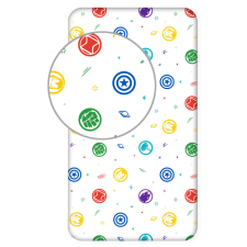 Javoli Bosszúállók Symbols gumis lepedő 90x200 cm lakástextília