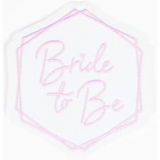 Javoli Bride To Be White vasalható textil matrica jelmez