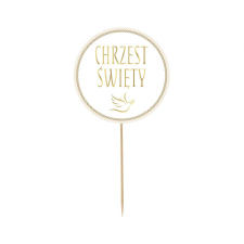Javoli Chrzest Święty torta dekoráció 14 cm party kellék
