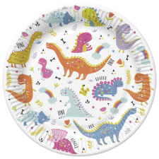 Javoli Dinoszaurusz Funny papírtányér 8 db-os 22,7 cm party kellék