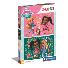 Javoli Disney Alice Csodaország cukrászdája Flowers 2x60 db-os puzzle Clementoni puzzle, kirakós